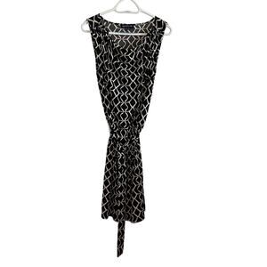 Jones New York Signature Petite Sleeveless Tie-Waist Dress